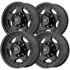 Set-4 American Racing Ar23 15x7 6x5.5 -6mm Satin Black Wheels Rims 15 Inch