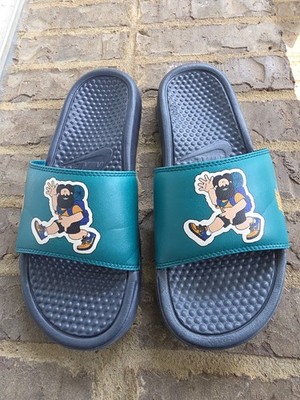 NWT Men s Nike Benassi JDI Print Slides Obsidian/Spruce. 631261-408 Sz 9