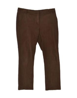 GF FERRE Womens Slim Chino Trousers IT 40 Small W26 L30  Brown Polyester AW20