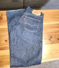 Levi's Men's 501 34x30 Original Straight Fit Jeans - Dark Wash