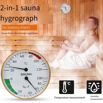 Manuelle Messung Sauna Thermometer Metall Außenring Design Hot Challenge