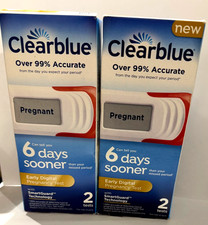 Clearblue Digital Pregnancy Test 6 Days Sooner Detection 2CT-2 packs EXP:04/26 