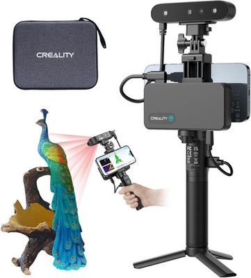 Creality CR-Scan Ferret Pro Compact WiFi 6 3D Scanner with 0.1mm Accuracy, Black