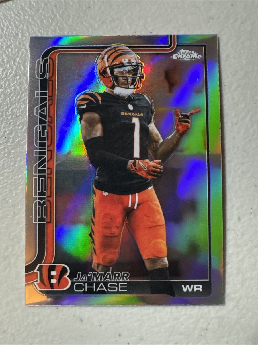 2025 Topps Chrome JaMarr Chase Refractor #58 Cincinnati Bengals | eBay
