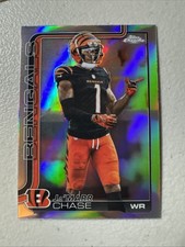2025 Topps Chrome JaMarr Chase Refractor #58 Cincinnati Bengals
