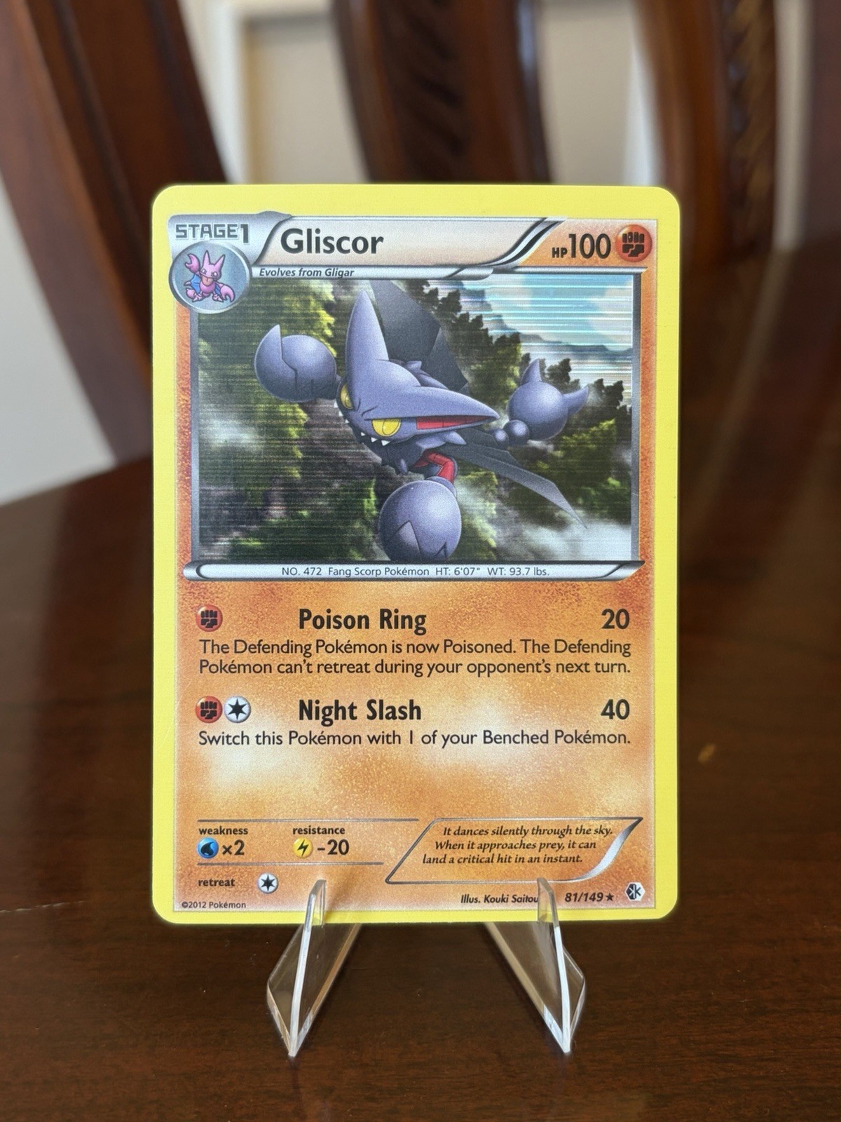 Gliscor 81/149 Boundaries Crossed HOLO Pokemon LP