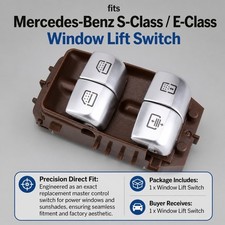 1Pcs Power Window Switch Button Fits Mercedes Benz Replacement Door Window Unit