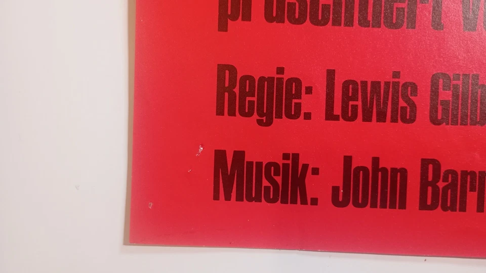 Filmplakat James Bond 007 MAN LEBT NUR ZWEIMAL WA 70er Sean Connery UA Fontäne - Bild 4 von 4