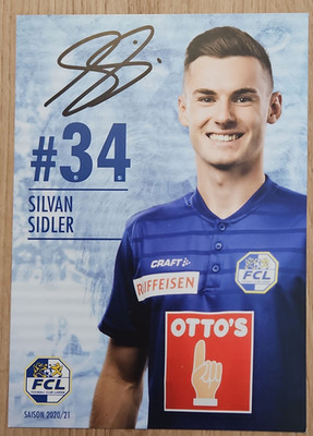   Silvan Sidler FC Luzern Saison 2020/21   Autogrammkarte