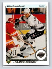 1990-91 Upper Deck - Mike Krushelnyski #394 Los Angeles Kings Hockey Card