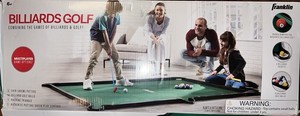 Franklin Sports Billiards Golf Putting Mat Game Set Indoor