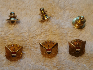 Lot of 3 Gold with Diamonds United Service Pins