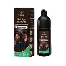BiBlush hair dye Shampoo Ammonia free 400ML Natural Black & Dark Brown