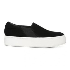 Vince Warren EUC Black Suede Platform Sneakers Women s Sz 9