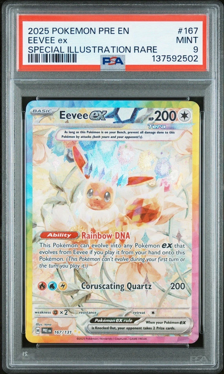 Eevee Pokémon TCG Professional Sports Authenticator (PSA) Grade 9