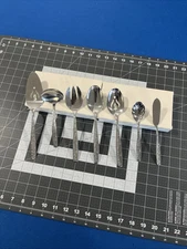 Rogers Cutlery Spring Garden (7) Piece Serving Set Utensils Silver Tone Glossy