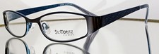 VINTAGE... Originale ST. MORITZ VENEZIA Eyeglasses GREY New Metal 51-17-133