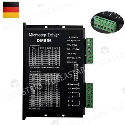 DM556 Schrittmotortreiber 20-50V DC 1.4-5.6A für NEMA 17&23 Schrittmotoren bis
