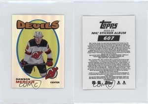 2022-23 Chrome NHL Sticker Collection 1971-72 Topps Rookie Dawson Mercer #607