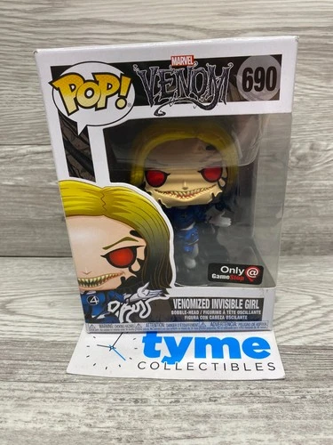 Funko Marvel Venom Venomized Invisible Girl Woman Pop #690 Gamestop Exclusive