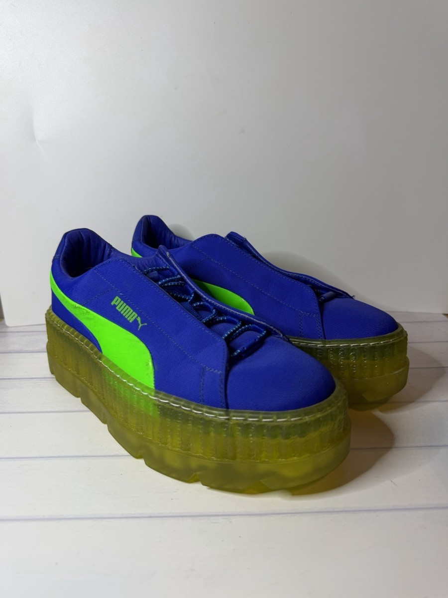 PUMA FENTY サッカーシューズ トレシュー Rare Puma By Rihanna Cleated Creeper Surf Fenty Blue Green #367681