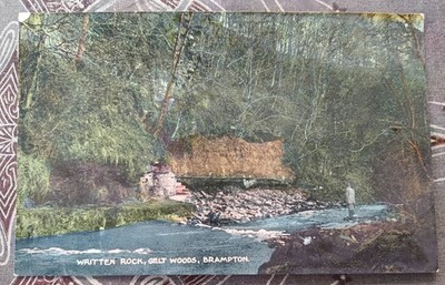 Gelt Woods geschrieben Rock Brampton 1917 Postkarte Harding und Irving