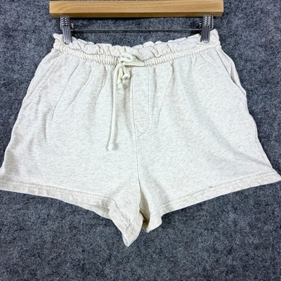 Z Supply Sweat Shorts Womens Small Heather Gray Cotton Comfort Drawstring Waist