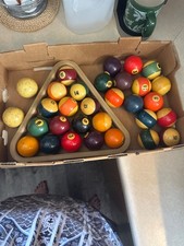 vintage billiard pool ball set