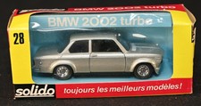 Solido No 28 BMW 2002 Turbo Silver 1:43 Scale Diecast Car Model Made In France