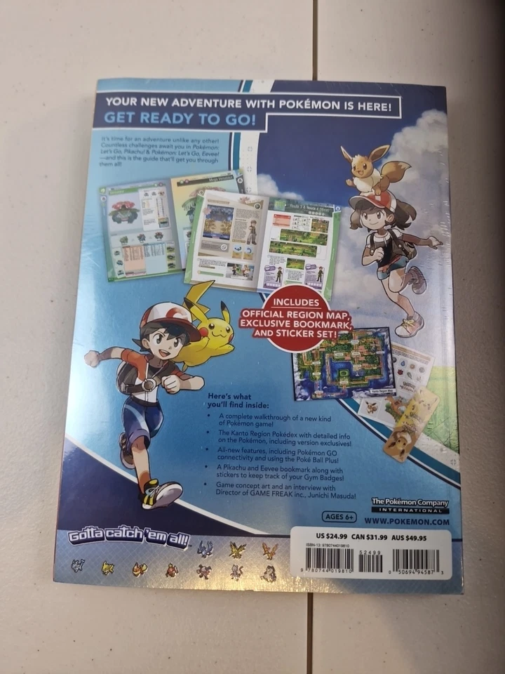 Pokemon Let's Go Pikachu/Eevee Official Trainer's Guide and Pokedex - New SEALED - Image 2 of 4