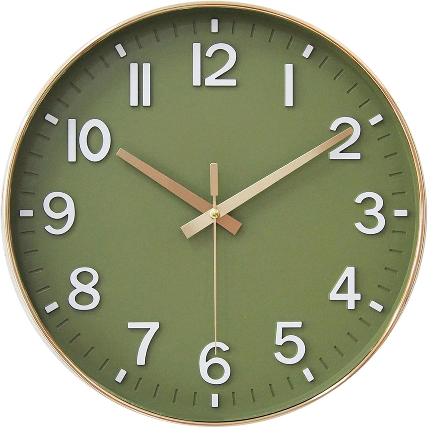 Wall Clock 12 Inch Silent Non Ticking Quartz Modern Decorative Clock for Office