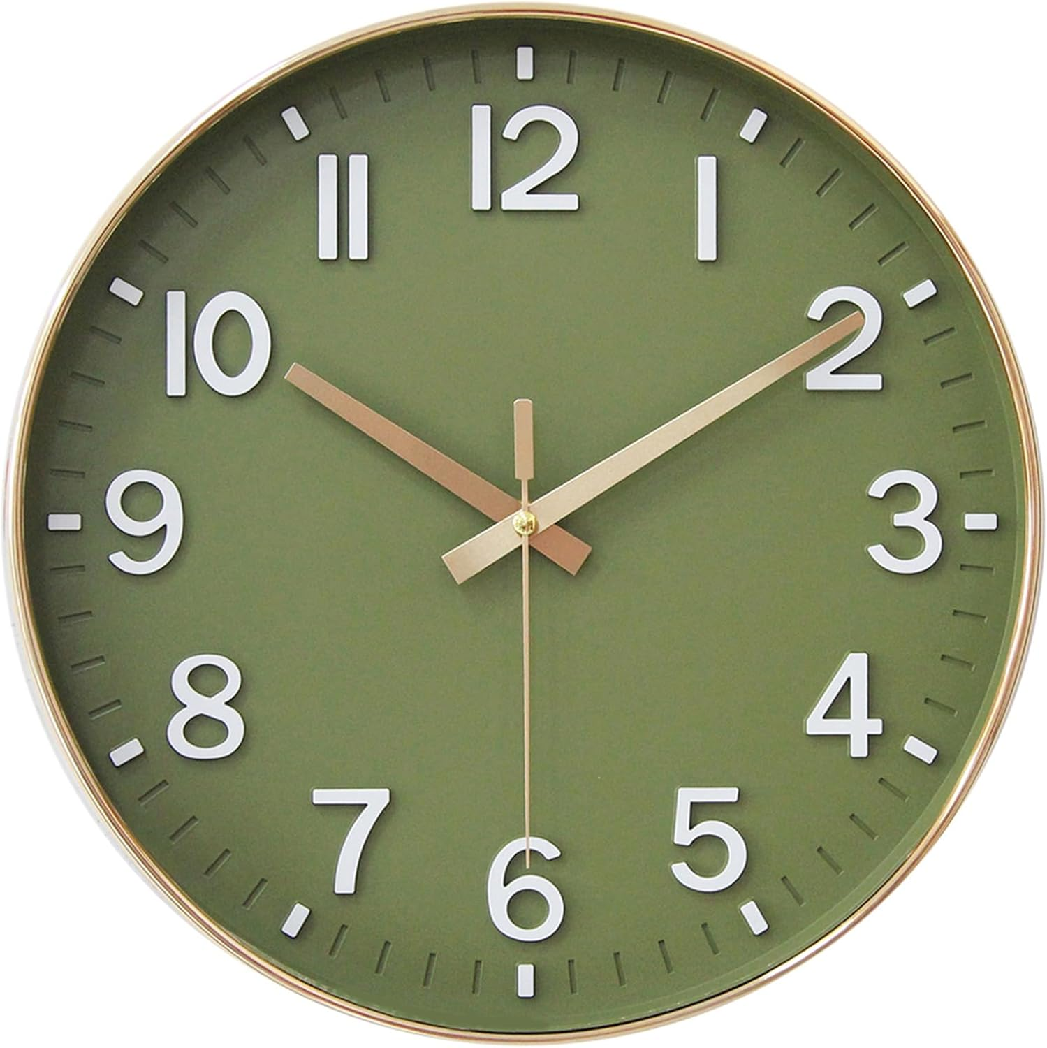 Wall Clock 12 Inch Silent Non Ticking Quartz Modern Decorative Clock for Office