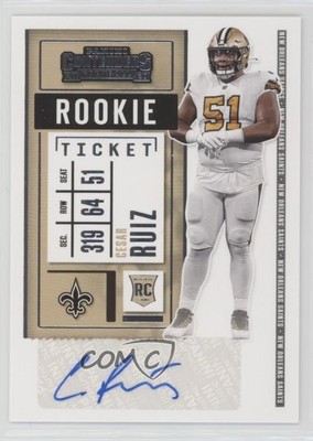 2020 Panini Contenders Rookie Ticket /139 Cesar Ruiz #155 Auto 0ds5