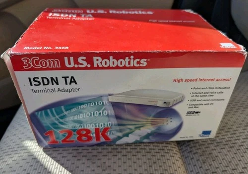 3Com U.S. Robotics ISDN TA Terminal Adapter 128K, USB New DMG Box Old Stock