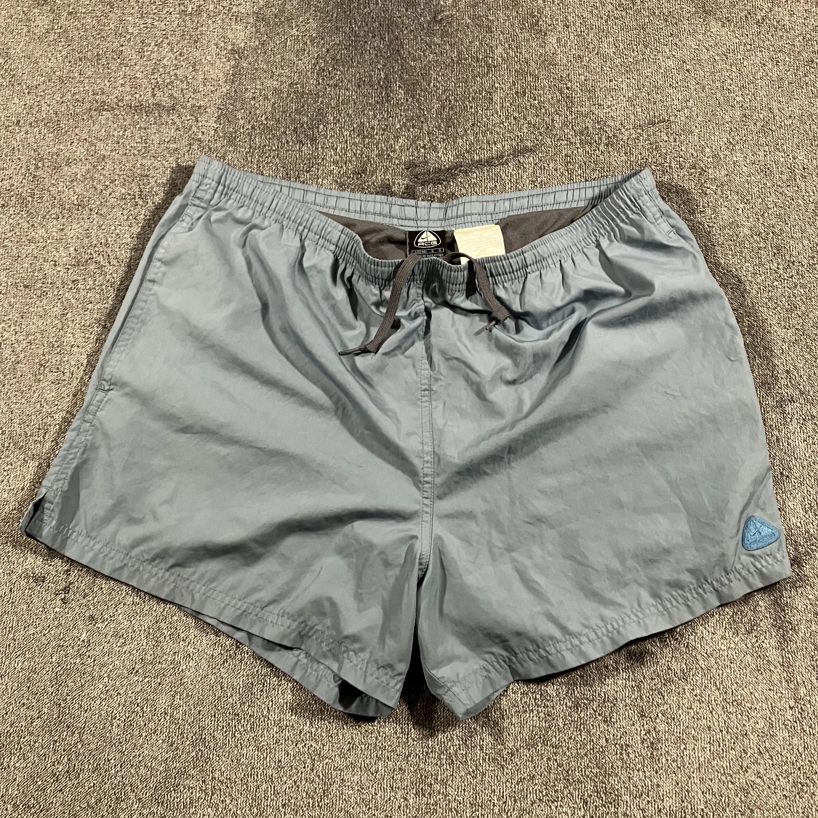 Vintage 90's Nike ACG Jogging Hiking Trail Lined Shorts Blue Mens L