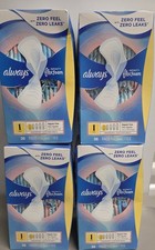 Paquete de 4 cajas Always Flex Foam Infinity tamaño infinito cada caja 36-144 en total.