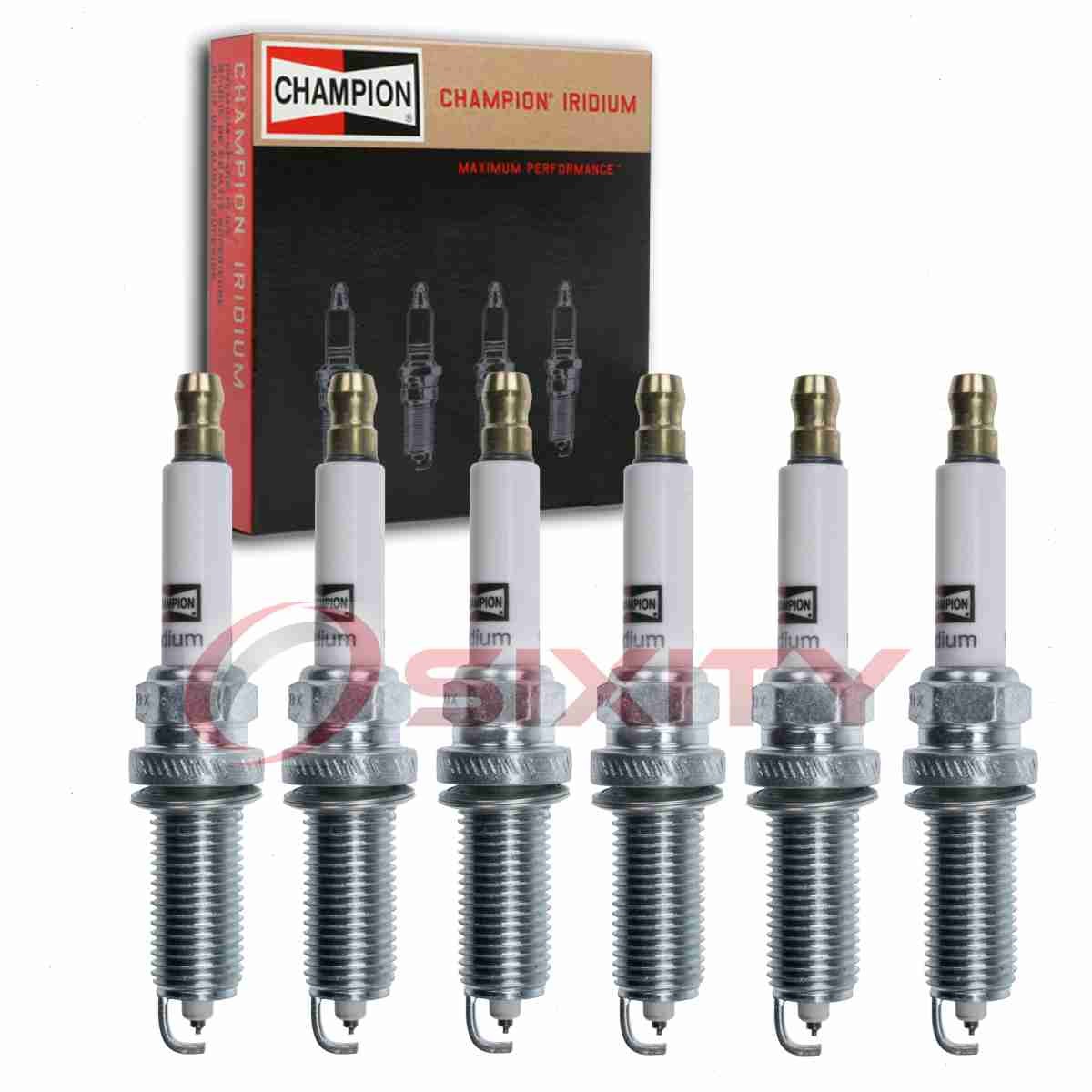 6 pc Champion Iridium 9410 Spark Plugs for REA12WMPB4 PLZKAR6A11 4912 hu