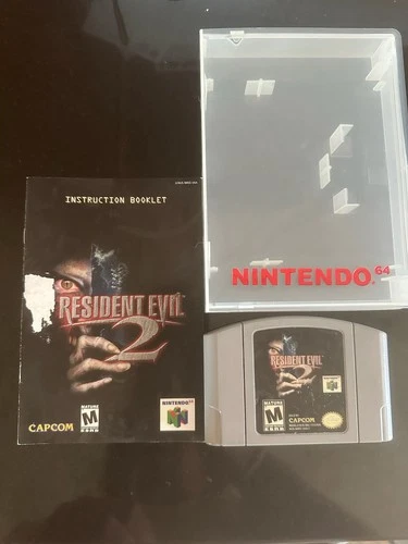Resident Evil 2 Game And Manual Only N64 Nintendo 64 Tested & working.
