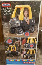 Little Tikes Cozy Truck Ride-On Toy Black/Yellow for Ages 18 Months to 5 Years
