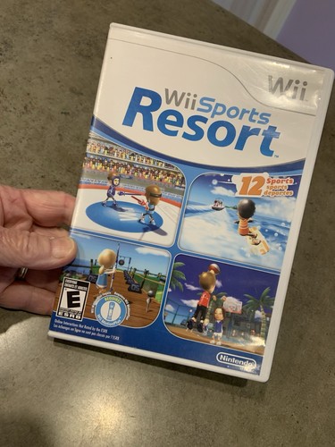 Wii Sports Resort (Nintendo Wii) ☆CUSTODIA ORIGINALE e gioco no manuale non testato