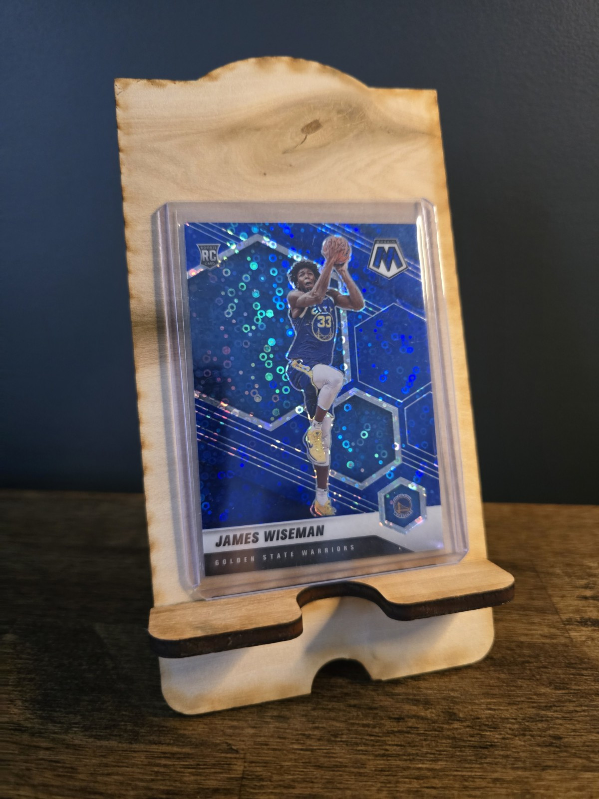 2020 Panini Mosaic Fast Break Blue Prizm /85 James Wiseman Rookie RC #205
