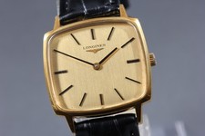 Orologio da uomo vintage "N MINT" Longines L847.3 quadrato oro carica...