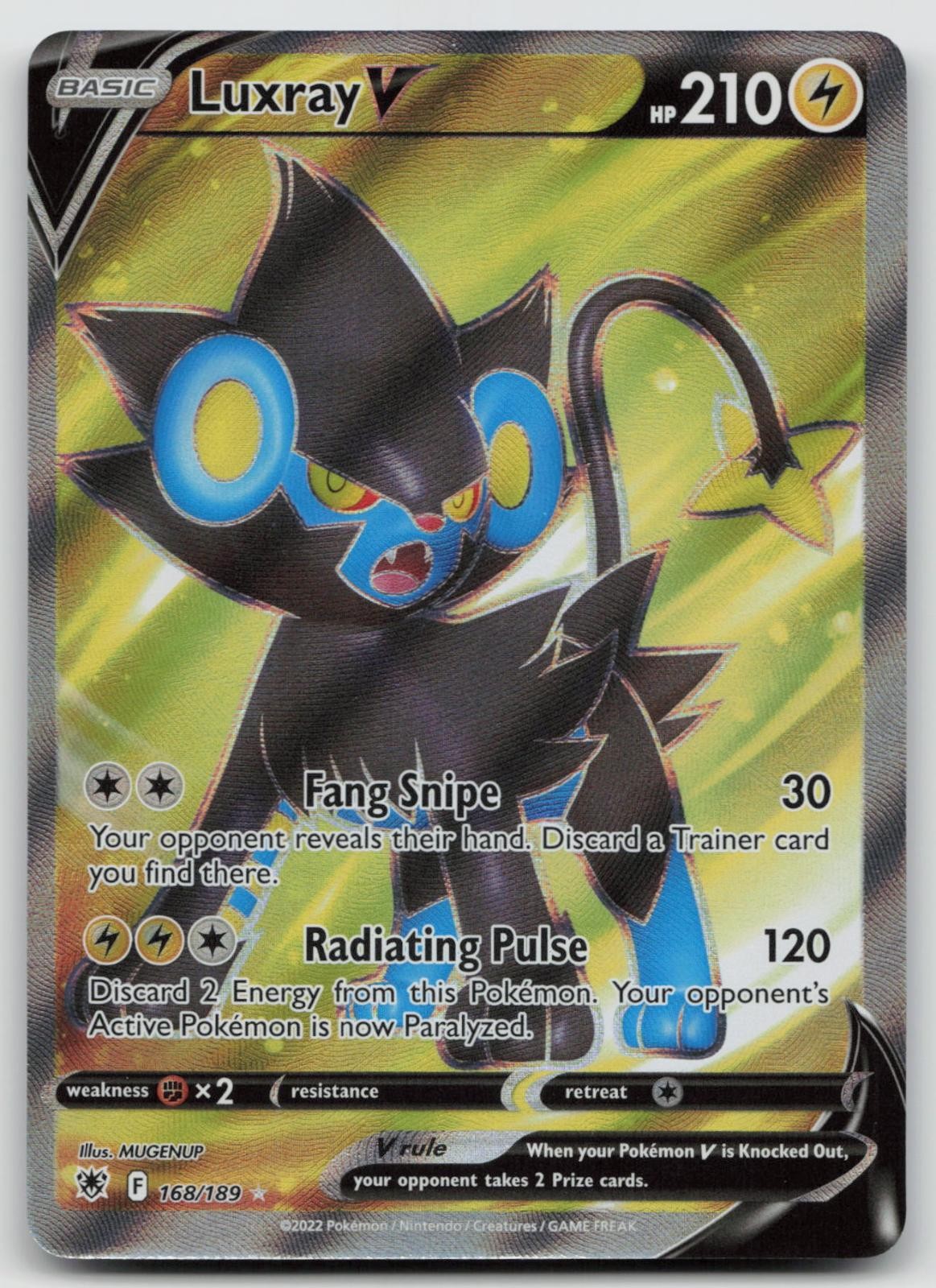Luxray V 168/189 Ultra Rare Astral Radiance Pokemon Holo Near Mint