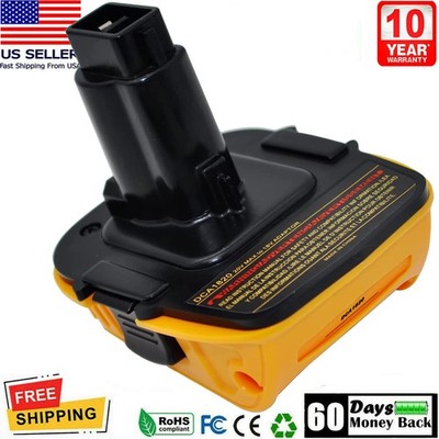 Adapter 18Volt To 20V MAX DCA1820 Battery For Dewalt lithium-Ion Tools Converter