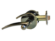 Privacy and passage modern stainless steel door lever lock knob - antique brass