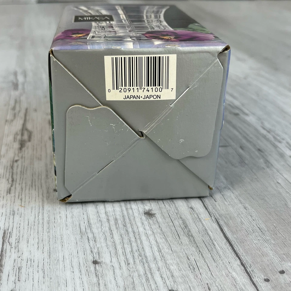 "Florero de cristal Mikasa Monarchy 4-3/4"" nuevo" Foto 3 de 4