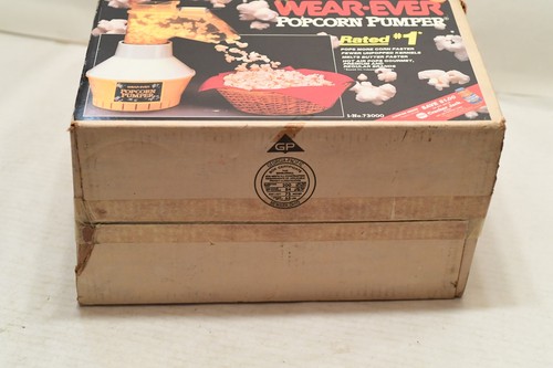 Vintage Wear Ever Popcorn Pumper Hot Air Popper 73000 Orig Box Good Shape!! - Picture 20 of 21