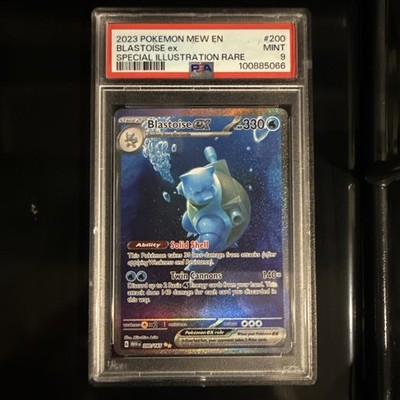 blastoise pokemon card ebay ex 200/165 PSA 9 Special Illustration 151 Scarlet & Violet TCG proof acrylic case and featuring a striking image of the captivating character POKEMON GEM MINT BLASTOISE 1ST
