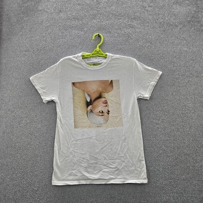 Ariana Grande Men Shirt S White Graphic Print Sweetener Band Tee