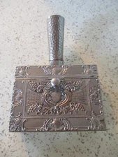 Vintage, Silent Butler, Table Crumber,  Hammered, Raised & Etched Metal 5.25"L